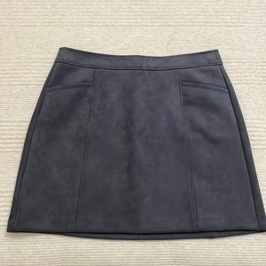LOFT faux suede skirt